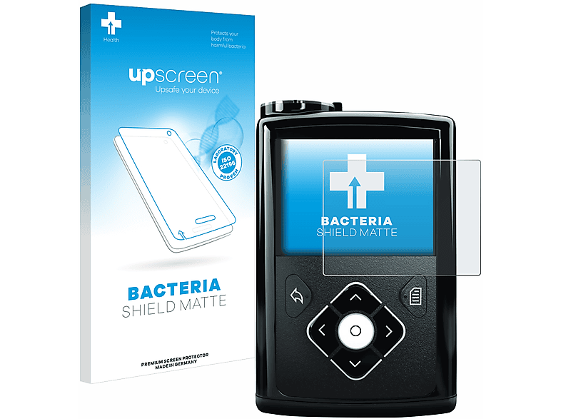 UPSCREEN antibakteriell entspiegelt matte Schutzfolie(für Medtronic Minimed 640G)