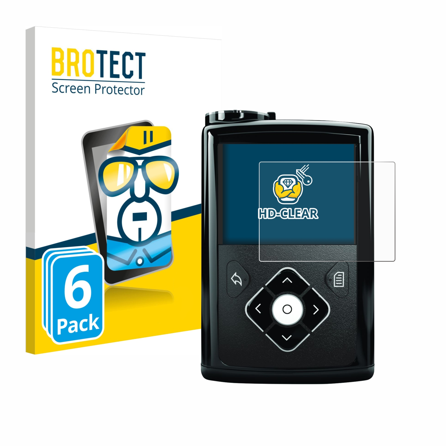 BROTECT 6x klare Schutzfolie(für Minimed Medtronic 640G)