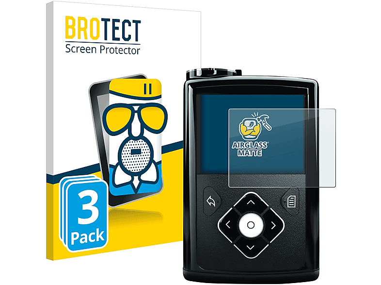 BROTECT Airglass Minimed 640G) Schutzfolie(für matte Medtronic 3x