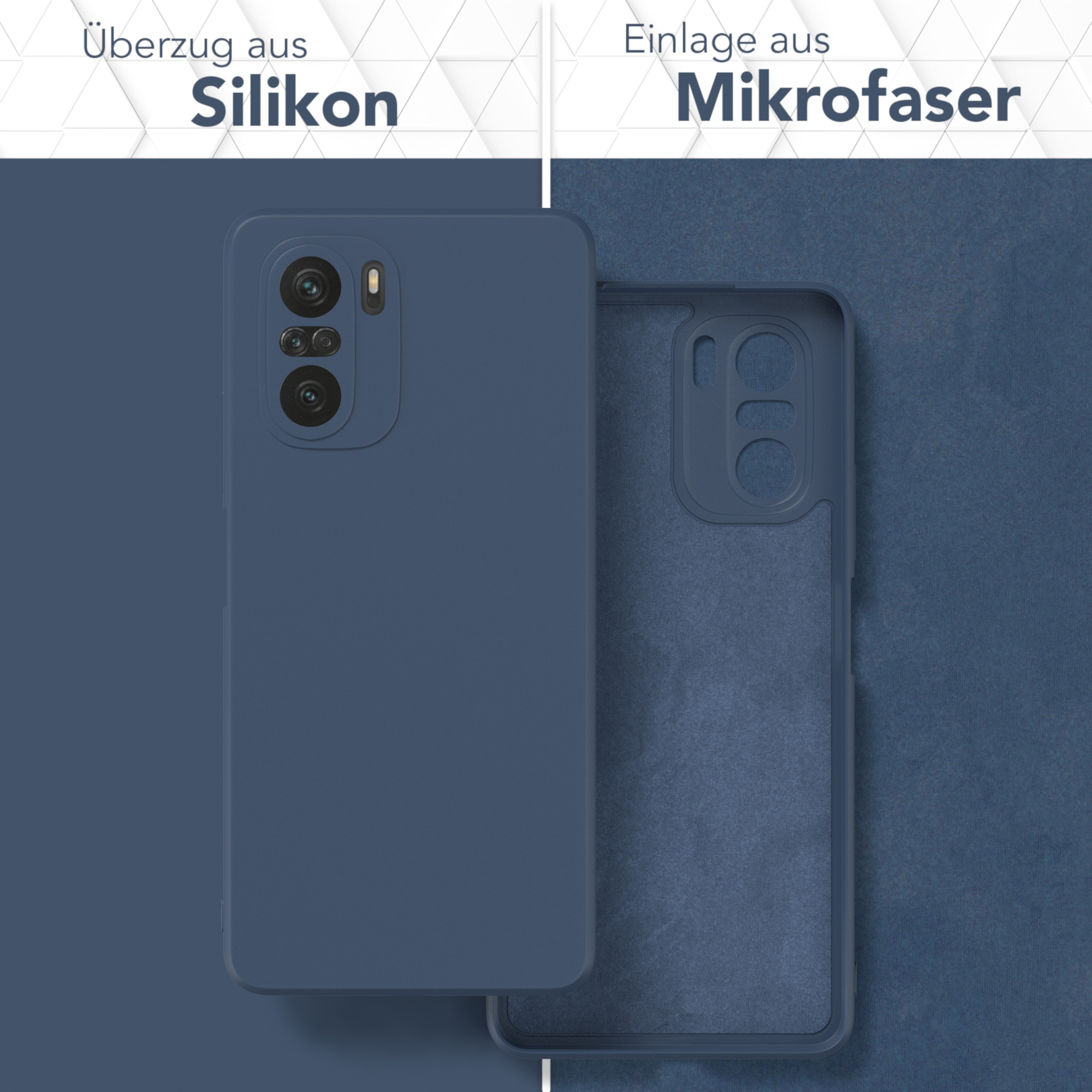 Handycase TPU Mi Matt, Silikon EAZY Dunkelblau Backcover, 11i, Xiaomi, CASE