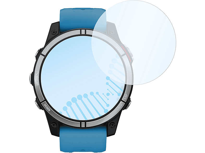 SLABO antibakteriell flexibles Hybridglas Displayschutz(für 7) Quatix Garmin