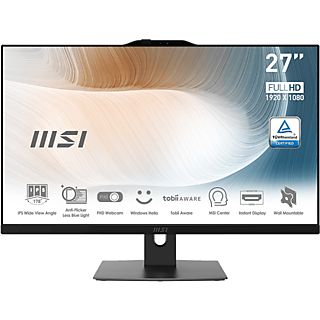 All in One PC - MSI Modern AM272 12M, 27 ", Intel Core i5-1240P, 8 GB RAM, 512 GB SSD, Iris® Xe, Negro