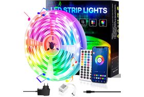 DEDOM LED-Licht, Bluetooth 5M Lichtleiste, APP Steuerung,Bareboard RGB, Mit  Fernsteuerung LED RGB Leuchtstreifen