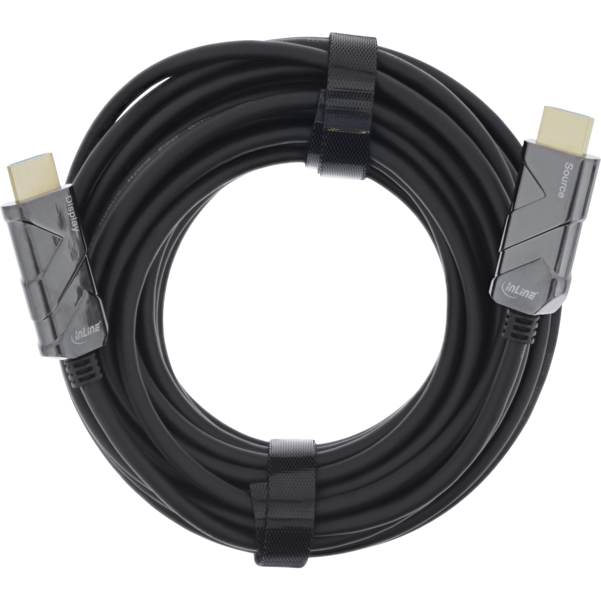 INLINE InLine® HDMI - AOC 15m Kabel, HDMI schwarz, Ultra Kabel High Speed 8K4K