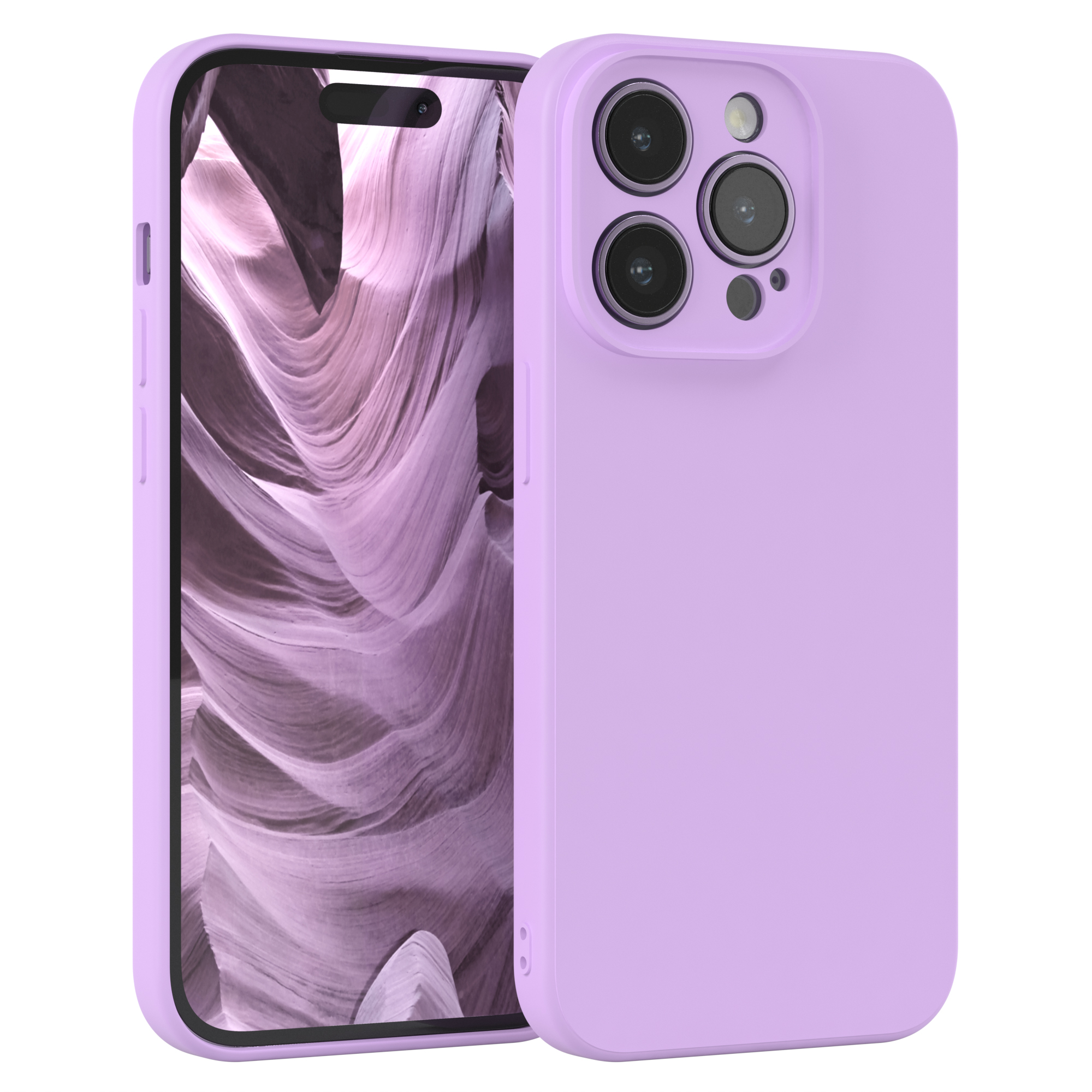 EAZY CASE TPU Lavendel Pro, Handycase iPhone Silikon Apple, Matt, Backcover, Lila 14