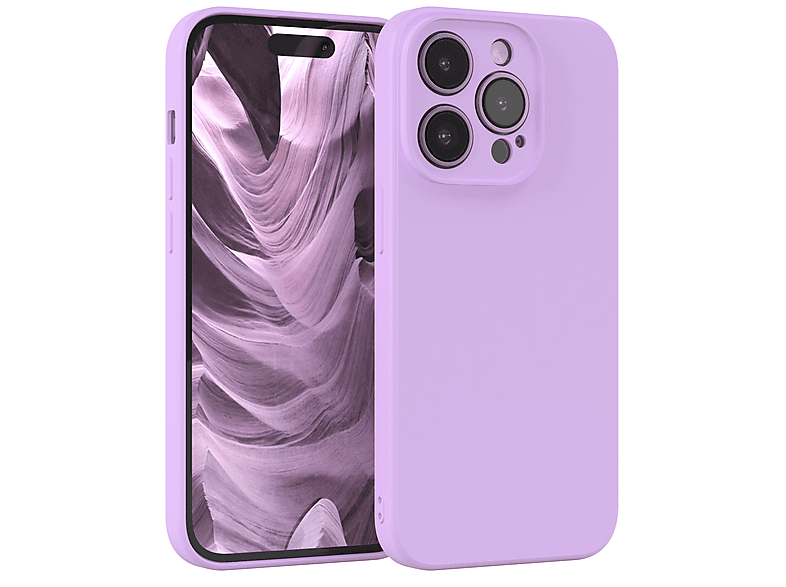 Handycase iPhone Backcover, TPU Silikon EAZY Lavendel CASE Matt, Pro, Lila 14 Apple,
