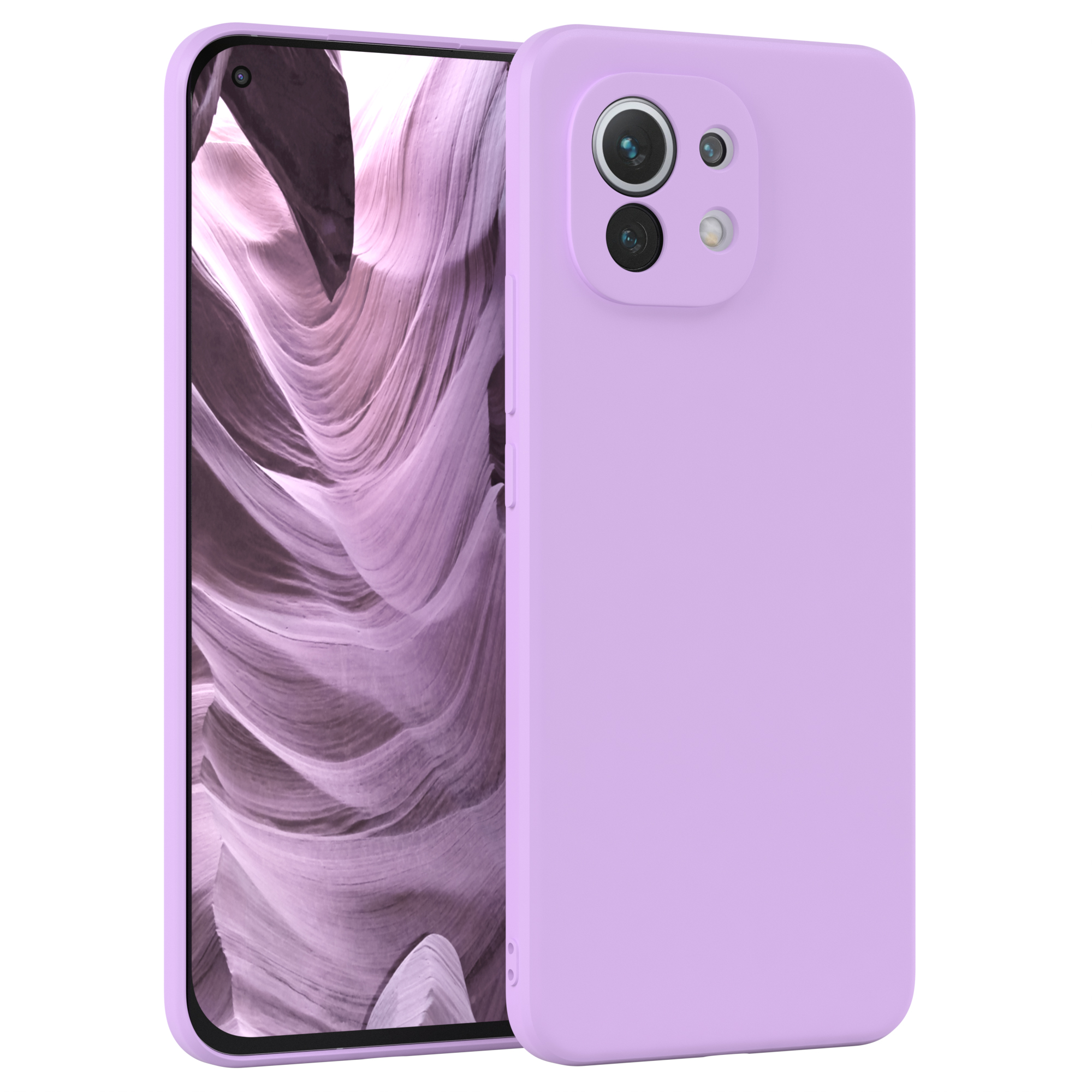 EAZY CASE TPU Backcover, Mi Lila 5G, Silikon Matt, 11 Xiaomi, Lavendel Handycase