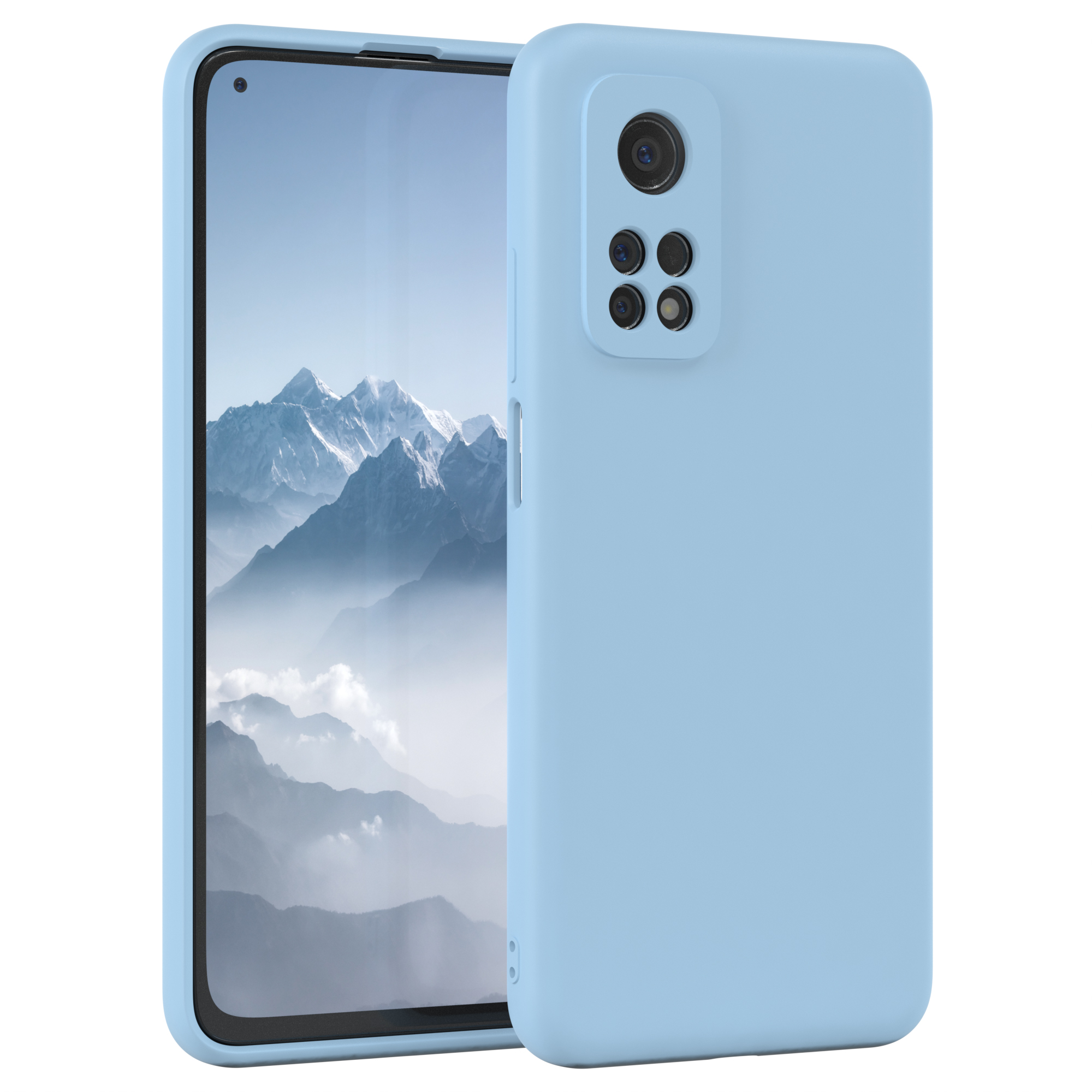 EAZY CASE TPU Silikon Mi Hellblau 5G 10T Pro / 10T Backcover, Handycase Matt, Mi 5G, Xiaomi