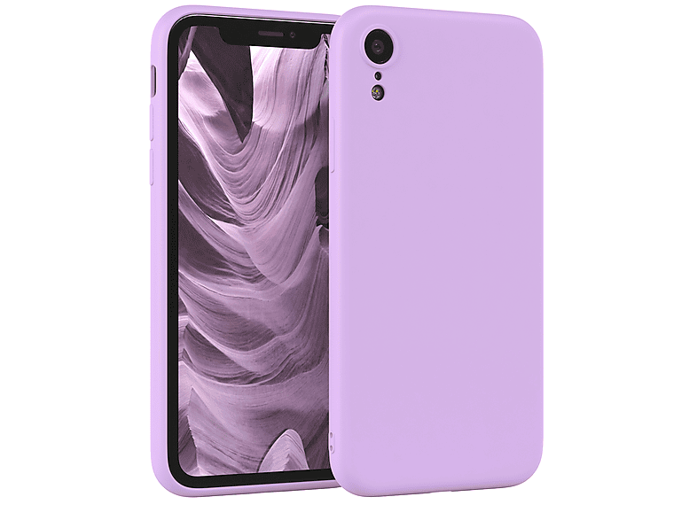 Lavendel Apple, Backcover, XR, TPU Silikon Lila CASE iPhone Matt, EAZY Handycase
