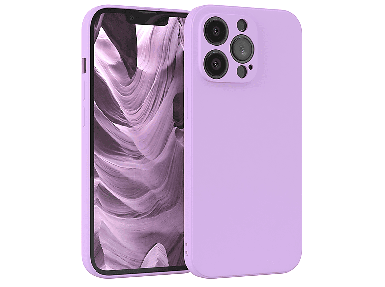 Lila EAZY Backcover, Handycase Matt, Pro, 13 Lavendel TPU Silikon CASE iPhone Apple,