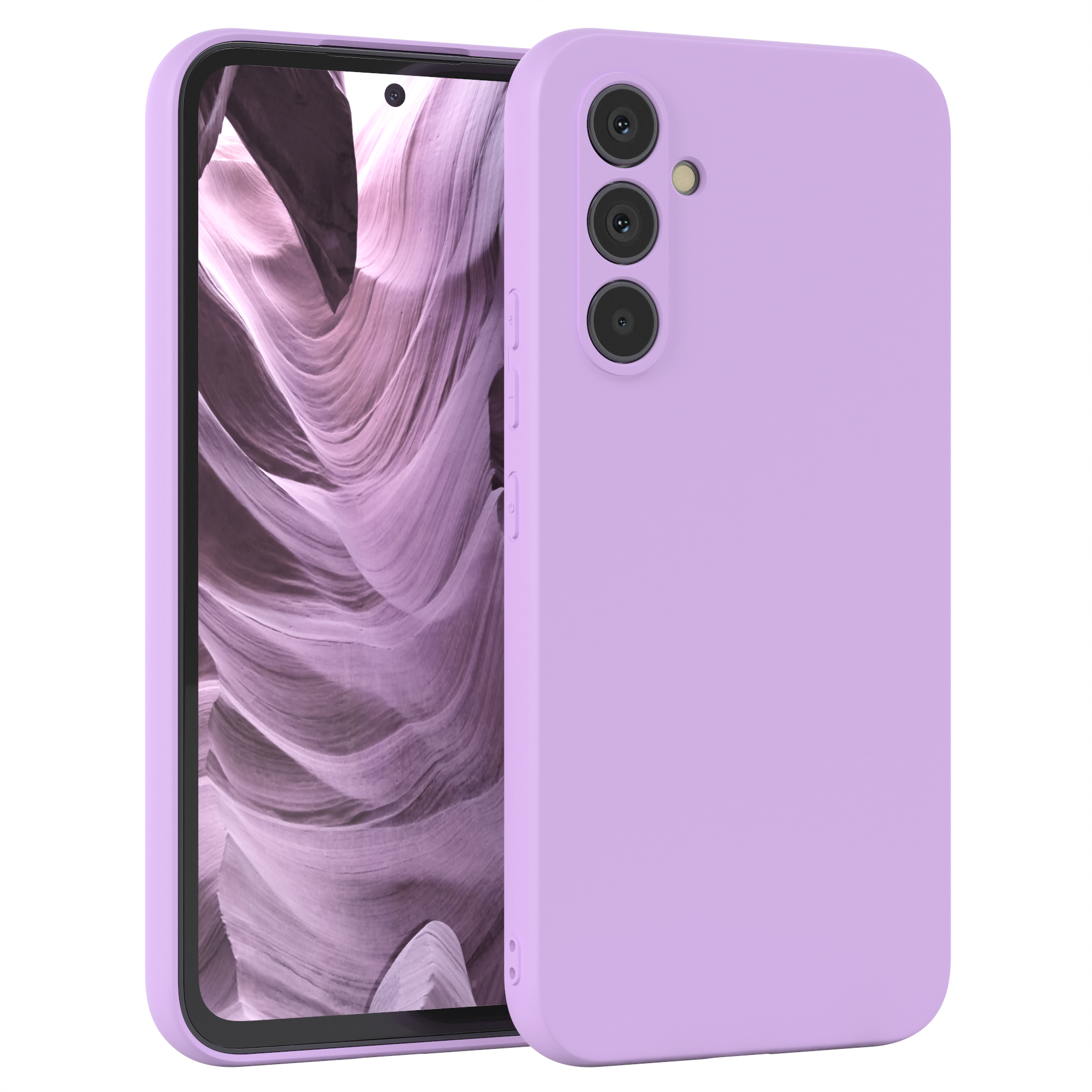 EAZY CASE TPU Silikon Lavendel Samsung, Galaxy Backcover, Lila Matt, Handycase A54