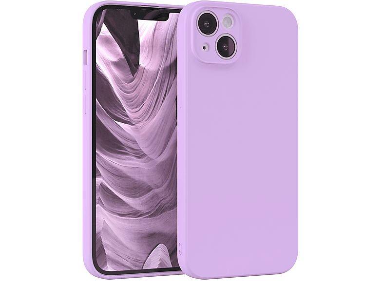 EAZY CASE TPU Silikon Handycase Lavendel iPhone Matt, Backcover, Plus, Lila 14 Apple