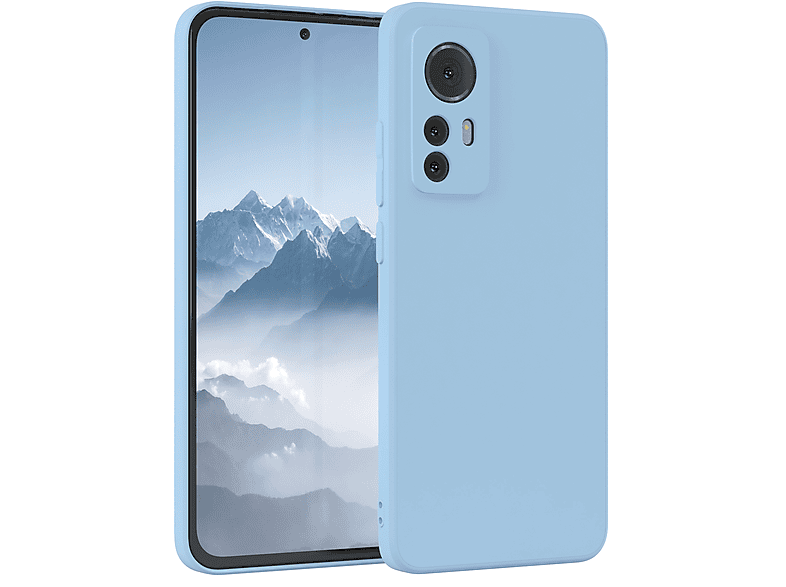 EAZY CASE Silikon Xiaomi, 12 Hellblau Handycase / TPU Backcover, 12X, Matt