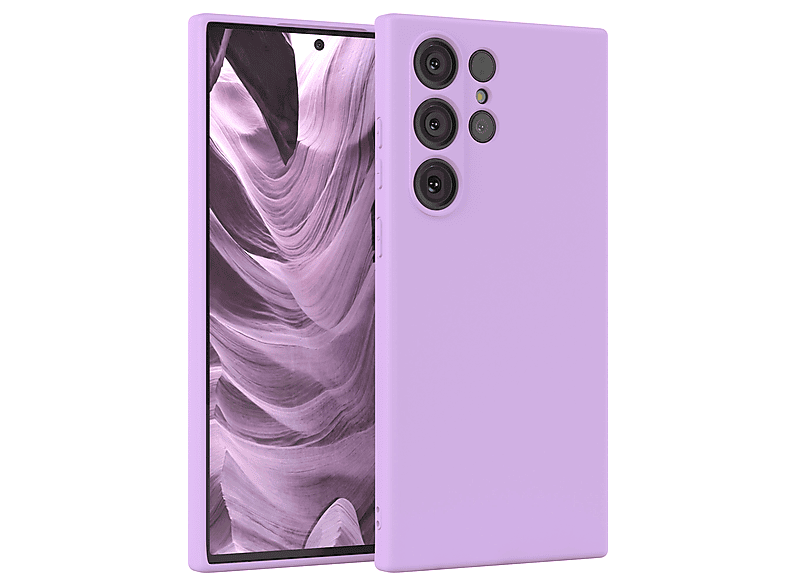 EAZY CASE TPU Silikon Handycase Galaxy Lila Backcover, S23 Lavendel Matt, Samsung, Ultra