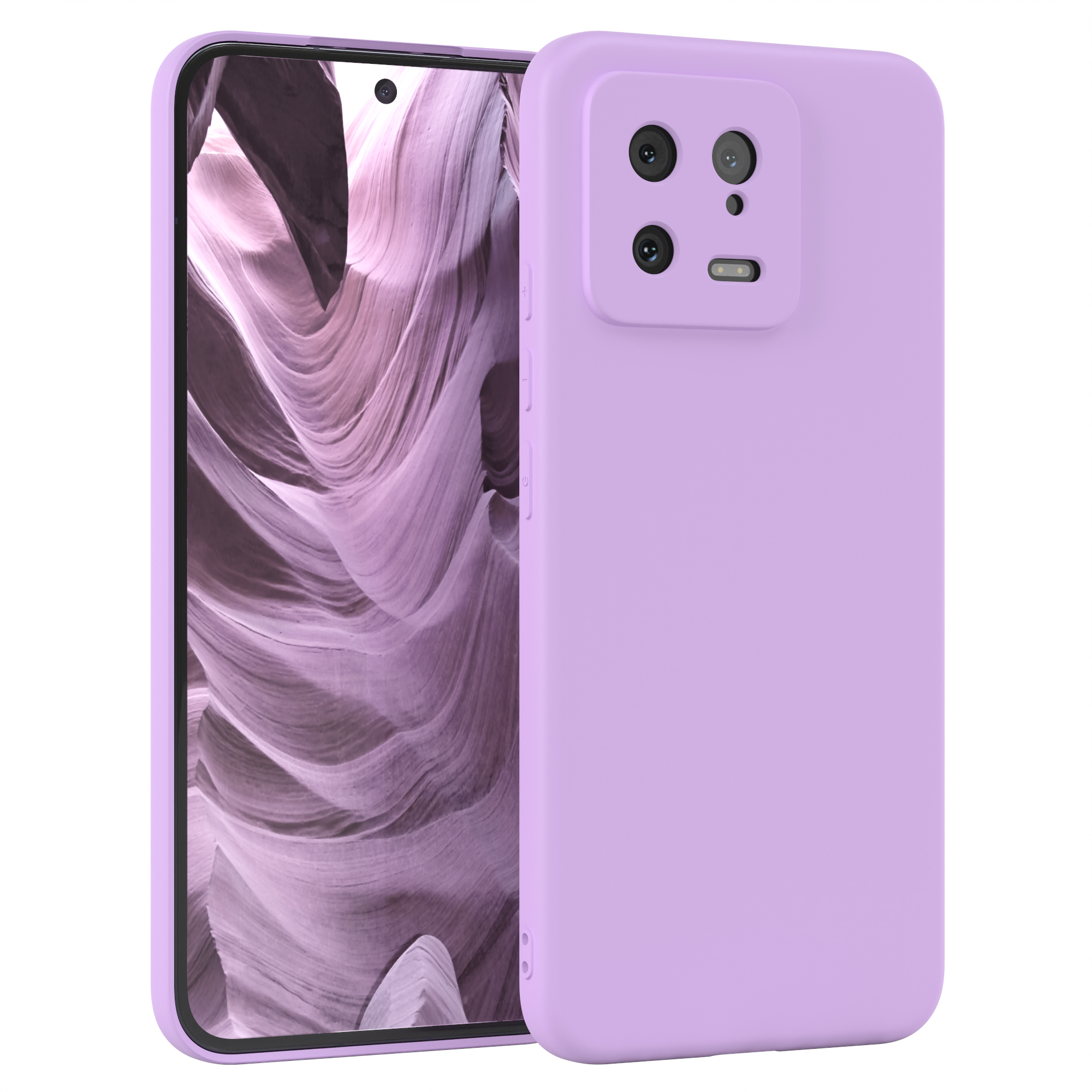 EAZY CASE TPU Silikon Handycase Lila Backcover, Xiaomi, 13, Matt, Lavendel