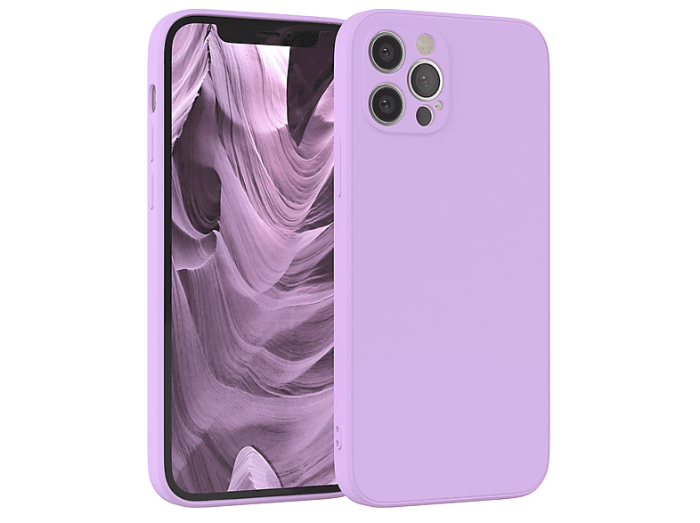 Silikon TPU Backcover, Pro, Handycase CASE Apple, 12 Lila EAZY Lavendel Apple iPhone Matt,