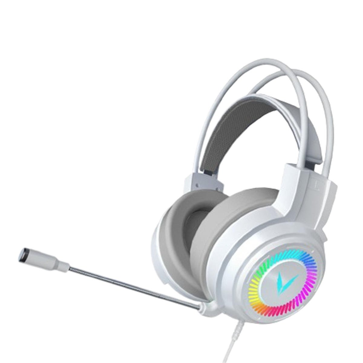 SYNTEK Kopfhörer mit Kopfbügel Bluetooth 7.1-Kanal-Kabelkopfhörer Kopfhörer weiß Over-ear Mikrofon, mit Bluetooth
