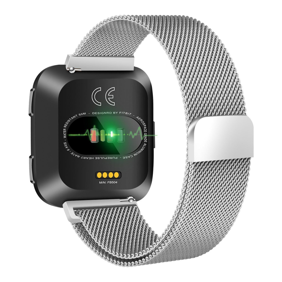 2 18mm, DIIDA Versa Smartwatch-Armband, /Lite, Silber Watch / Uhrenarmbänder, für Fitbit, Smartwatch Fitbit Armbänder, Smartwatch-Armband