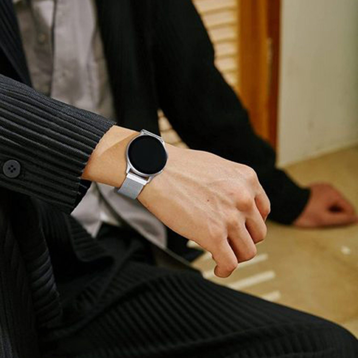 2 Fitbit, Smartwatch-Armband Versa 18mm, Smartwatch-Armband, Smartwatch / /Lite, Uhrenarmbänder, Fitbit DIIDA für Armbänder, Watch Silber