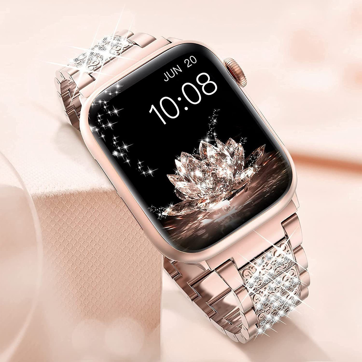 DIIDA Smartwatch-Armband Watch Band, Band SE, für Armbänder, Roségold Serie 6, Apple 7, 38/40/41mm, 2, 5, 3, 4, iWatch, Watch Smartwatch Apple, Watch, für 1