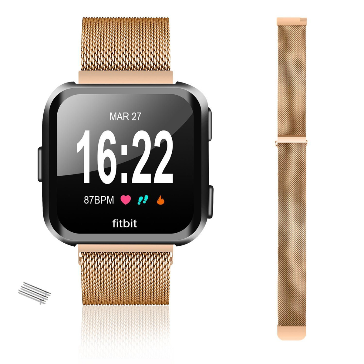DIIDA Smartwatch-Armband, Uhrenarmbänder, Armbänder, für 2 Versa / 18mm, SE, Watch Fitbit, Smartwatch Versa Roségold /Lite/ Fitbit