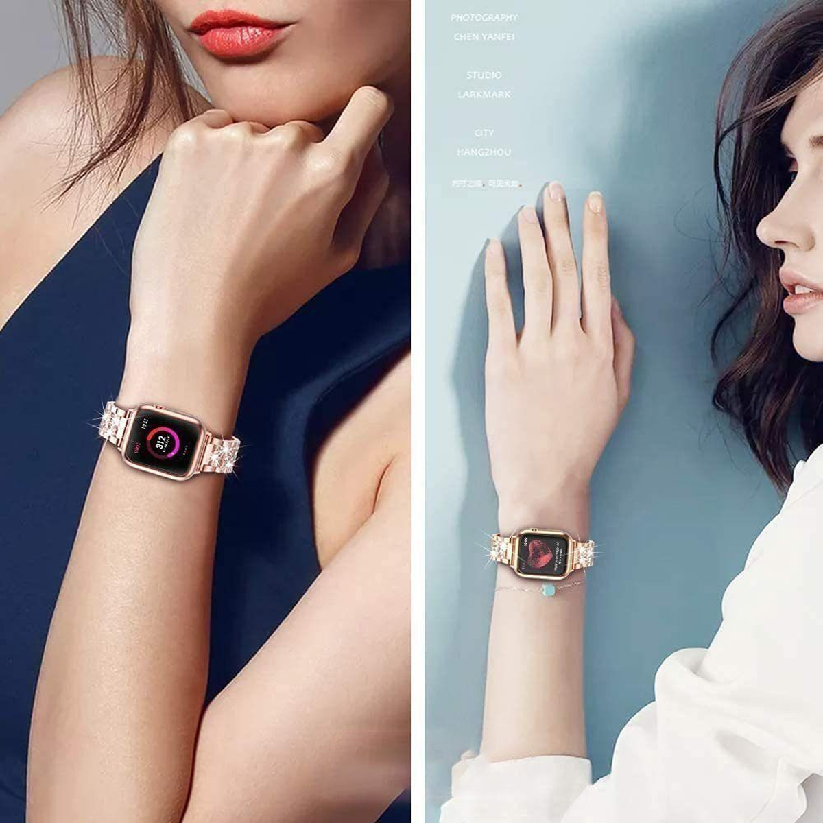 SE, Watch, 7, Smartwatch für 1 Roségold 2, Serie Apple, 3, Band Band, Watch 5, für iWatch, Watch 6, 38/40/41mm, Armbänder, 4, DIIDA Apple Smartwatch-Armband