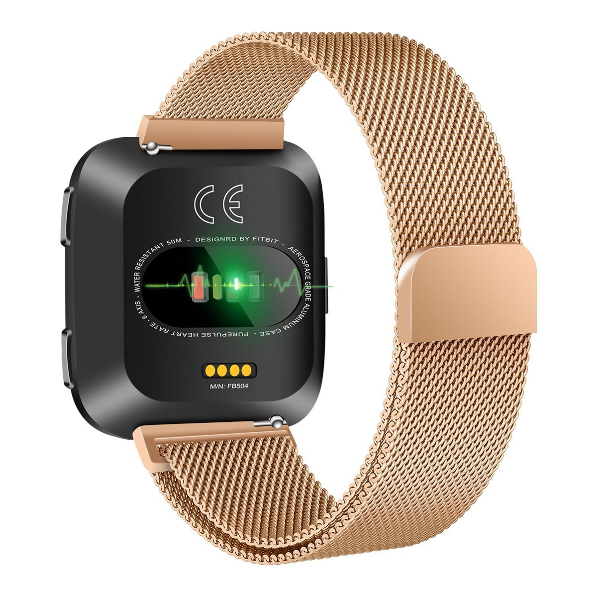 /Lite/ für Roségold Fitbit, DIIDA 18mm, Smartwatch-Armband, SE, Versa Armbänder, / Versa Watch 2 Smartwatch Uhrenarmbänder, Fitbit