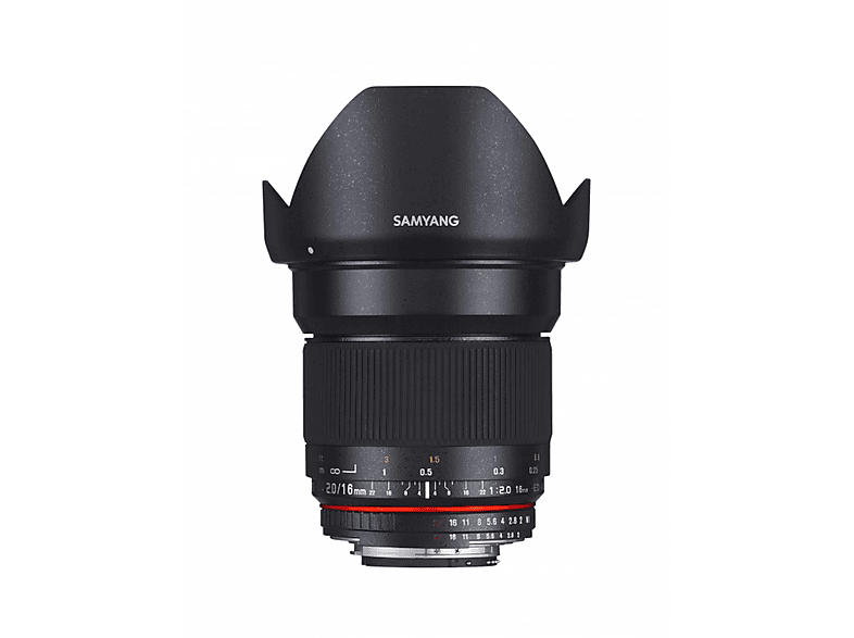 SAMYANG 1120703101 16MM F2.0 F-Mount, (Objektiv f/2 16 AE mm für - Schwarz) NIKON Nikon