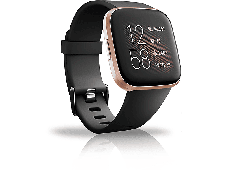 DIIDA Smartwatch Uhrenarmband, Watchband, Armband, Für Fitbit Versa-Armband, Smartwatch Armbänder, Fitbit, Watch 22mm, Schwarz