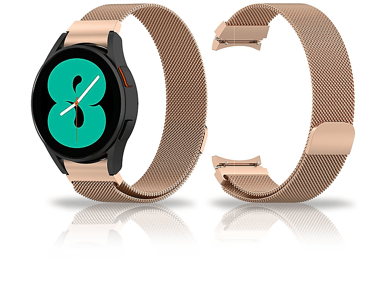 DIIDA Smartwatch Uhrenarmband,Watch Watch Samsung, 20mm, Watch5/4, Band,für Smartwatch Samsung Galaxy Armbänder, Roségold