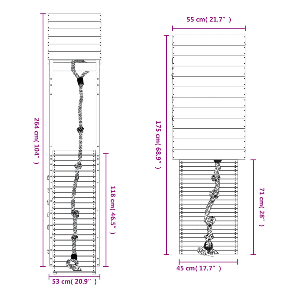 Spielturm VIDAXL 3156919