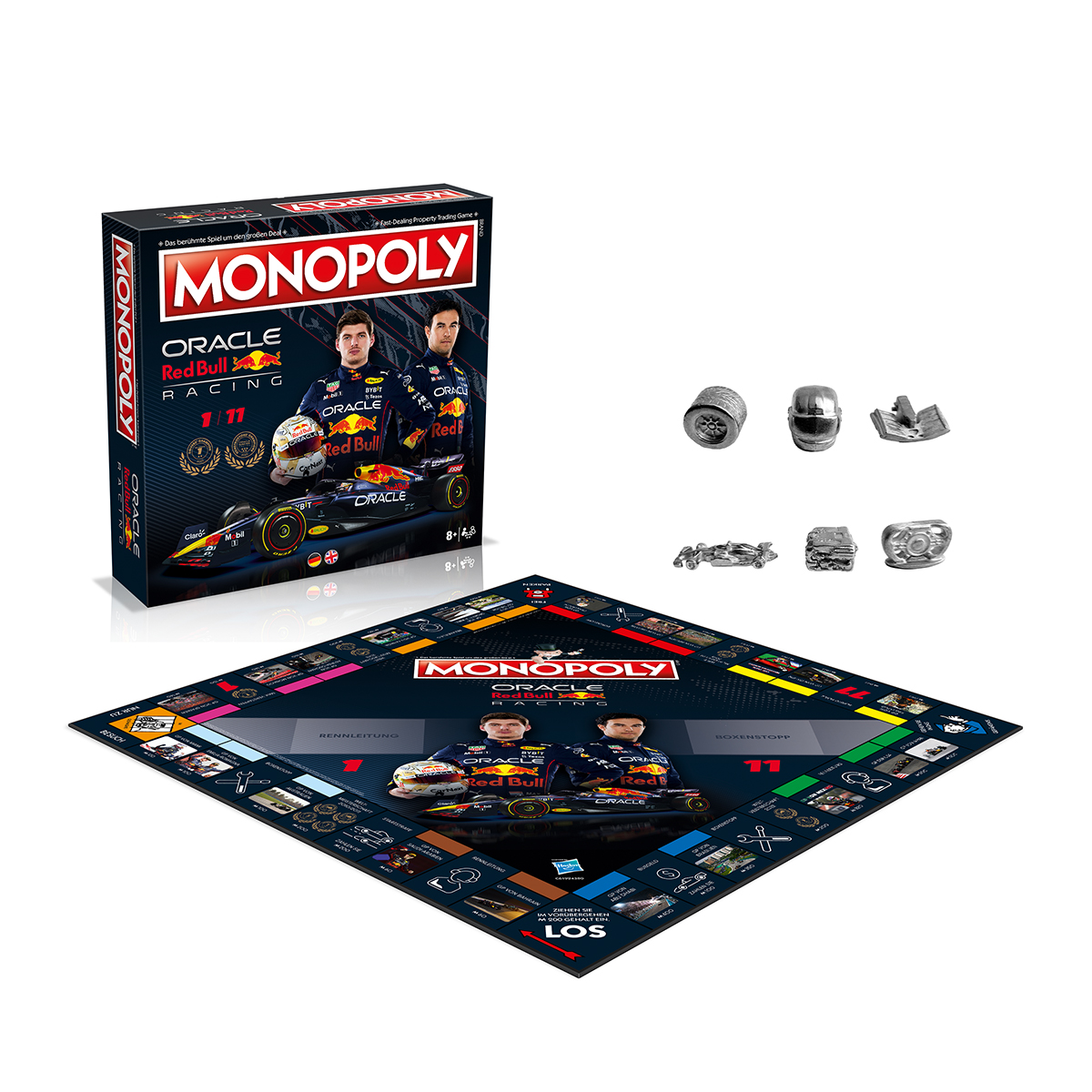 WINNING MOVES Monopoly - Bull Racing (deutsch/englisch) Brettspiel Red