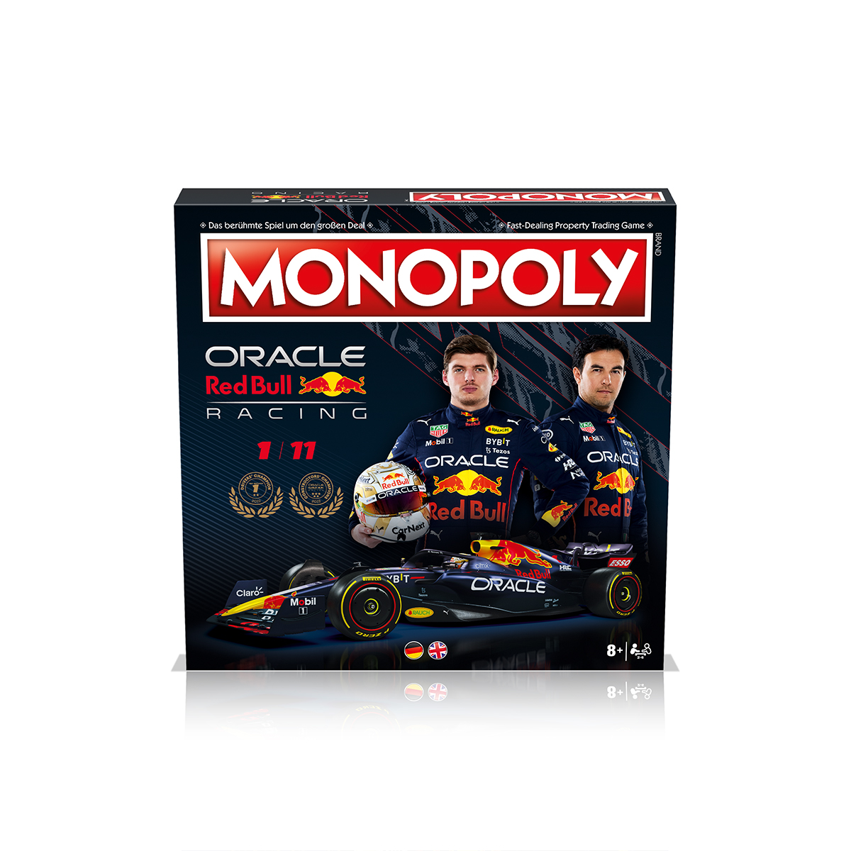 WINNING MOVES Monopoly - Bull Racing (deutsch/englisch) Brettspiel Red