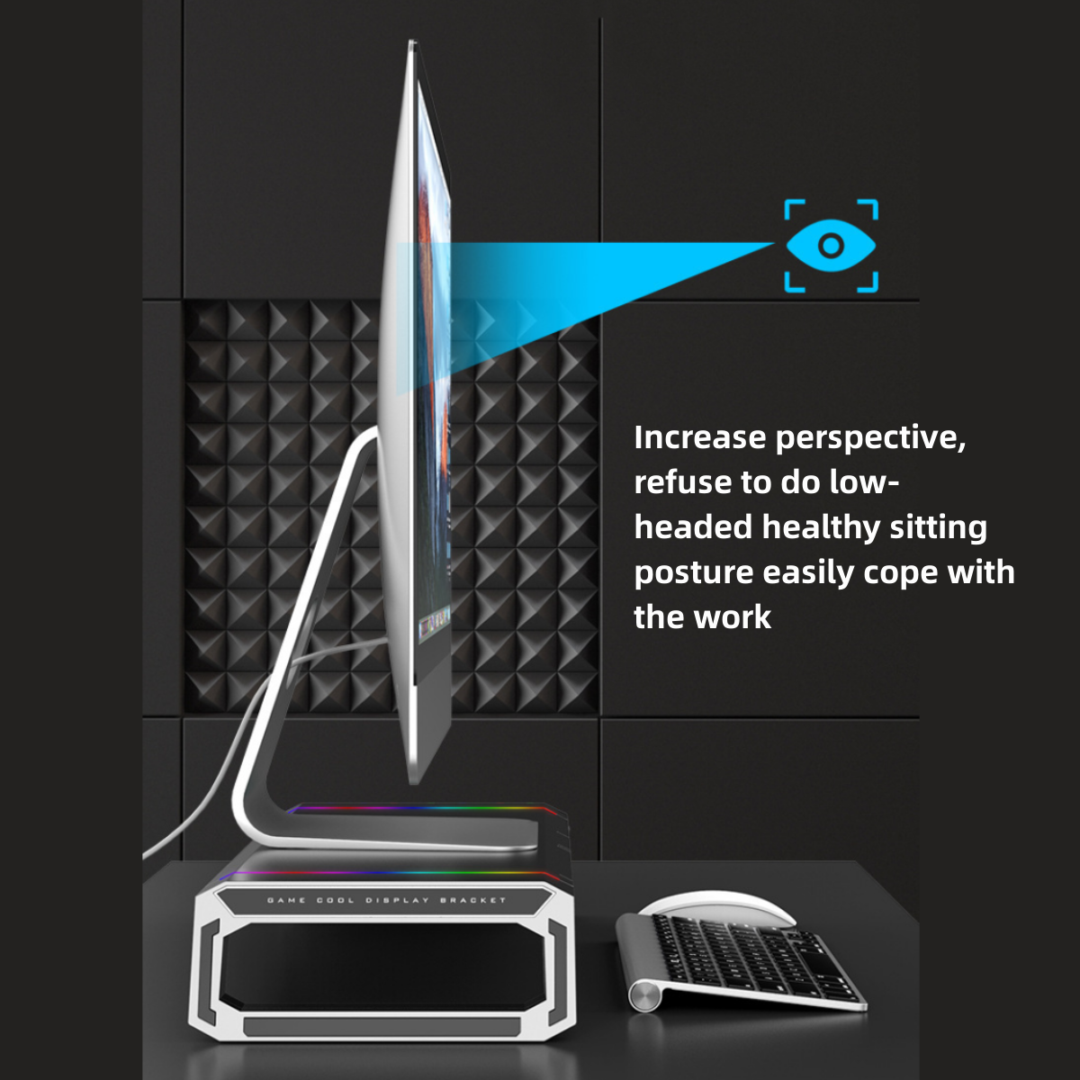 Schwarzer Booster Monitor Laptop-Ständer Multifunktions-All-in-One Computer-Ständer Stand SHAOKE