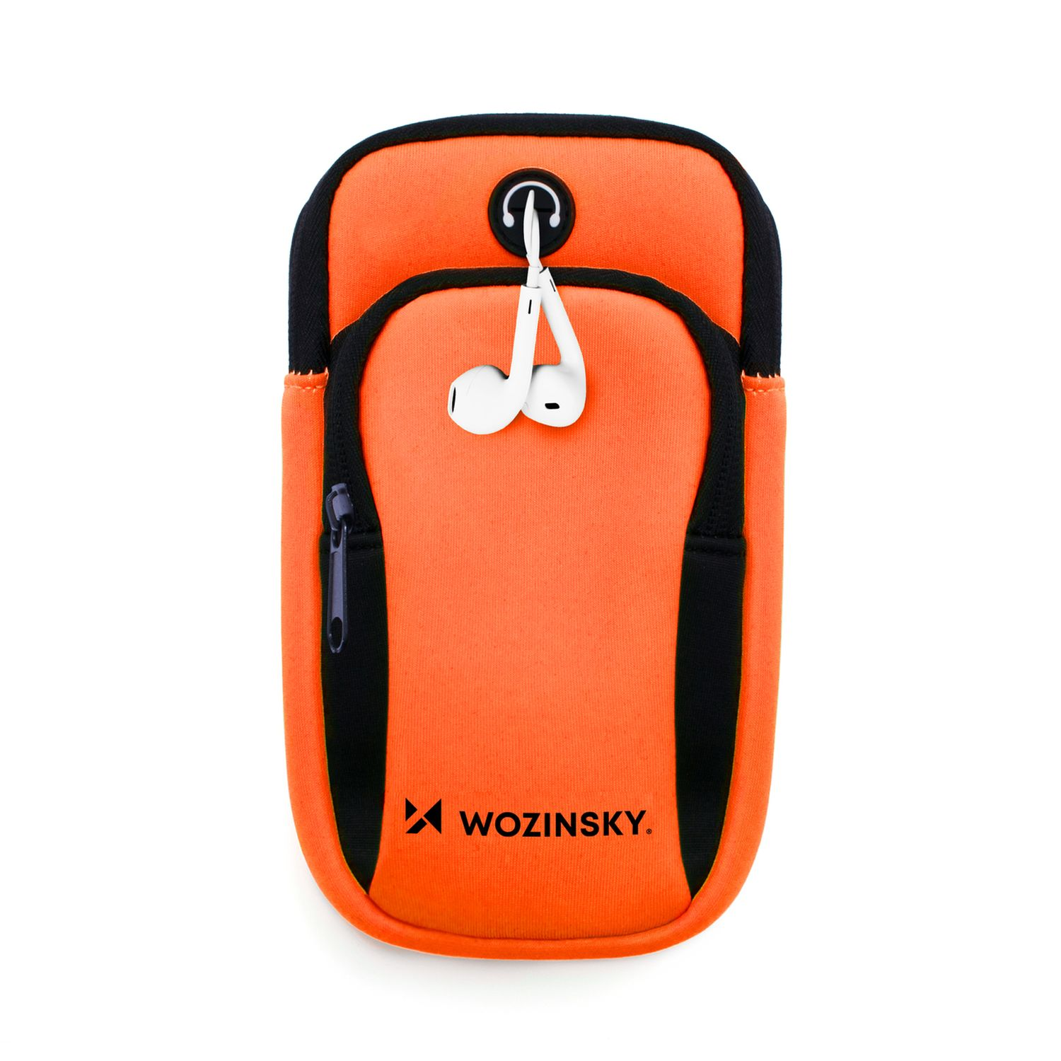 WOZINSKY Laufband Handys Armband, Universal, Orange Armtasche, für Universal