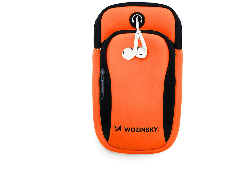 WOZINSKY Laufband für Handys Universal, Universal, Orange Armtasche, Armband