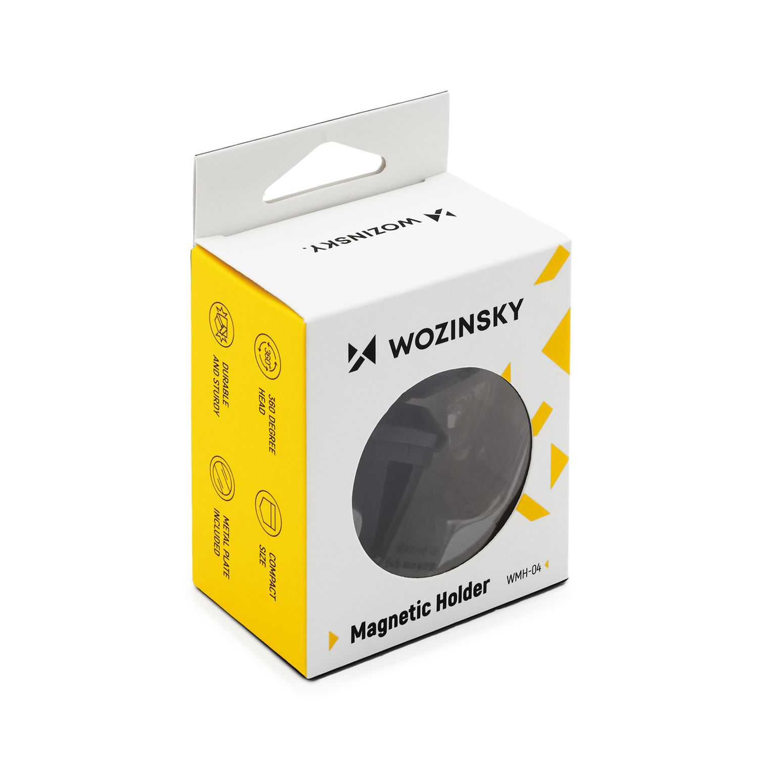 WOZINSKY WMH-04 Magnethalterung für KFZ-Halterung, Schwarz Lüftung die