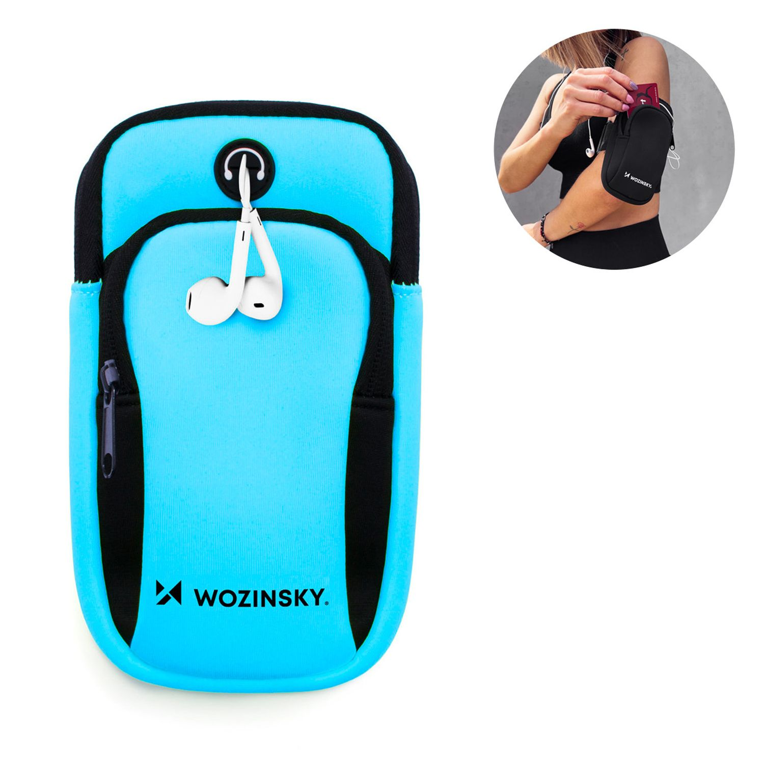 Armtasche, Handys für WOZINSKY Armband, Laufband Blau Universal, Universal,