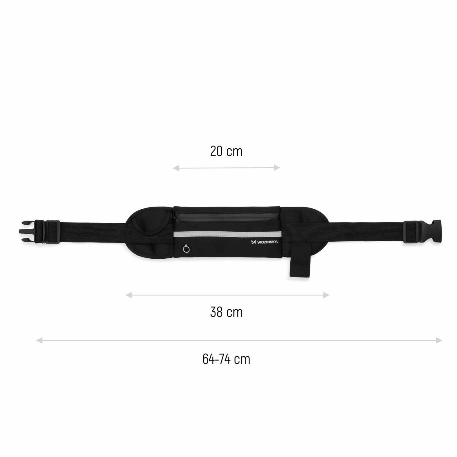 WOZINSKY B-4615 MARSUPIO per Universal, Nero