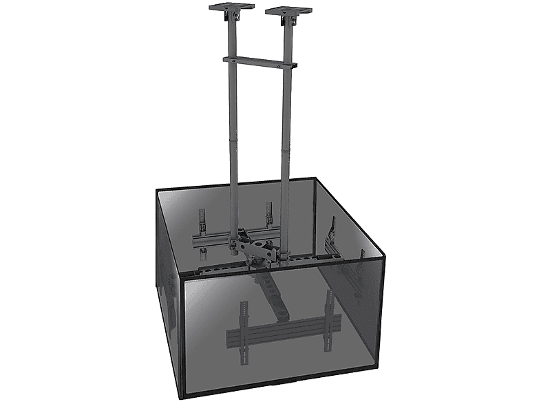 Soporte TV con brazo - KIMEX 014-6014 Soporte de techo para 4 pantallas 50"-75"