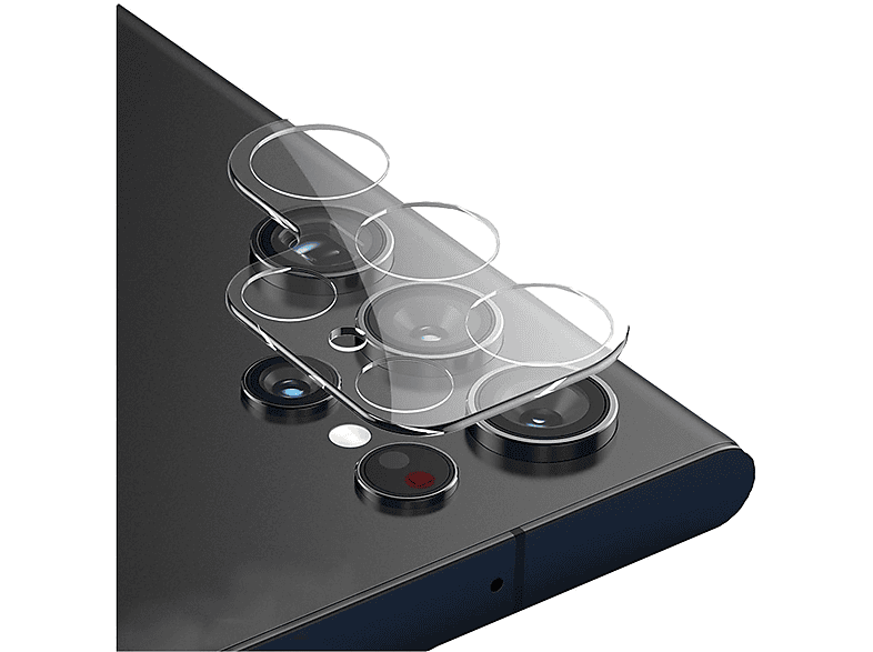 WIGENTO H9 Back Kamera Schutz Hart Glas Panzer Schutzglas(für Samsung Galaxy S22 Ultra)