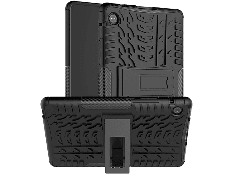 WIGENTO Hybrid Hülle aufstellbar, / T10 T10s Schwarz MatePad Backcover, Outdoor Huawei, Kunststoff 2020