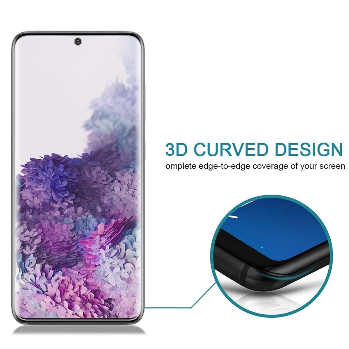 Schutzglas(für H9 Galaxy WIGENTO Hart S20 Panzer Samsung G980F) Folie 2x Display Curved