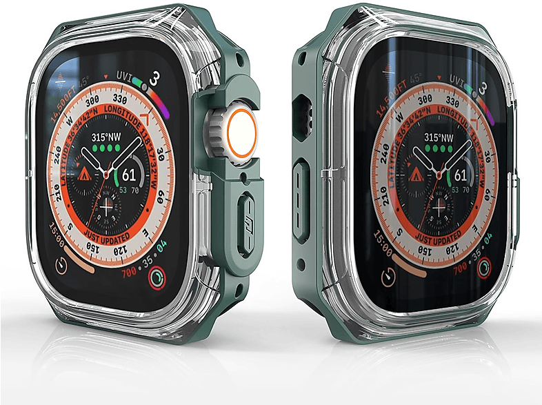 2 + WIGENTO Smartwatchhülle(für 49mm) Shockproof Design 1 Hülle Apple Ultra Watch