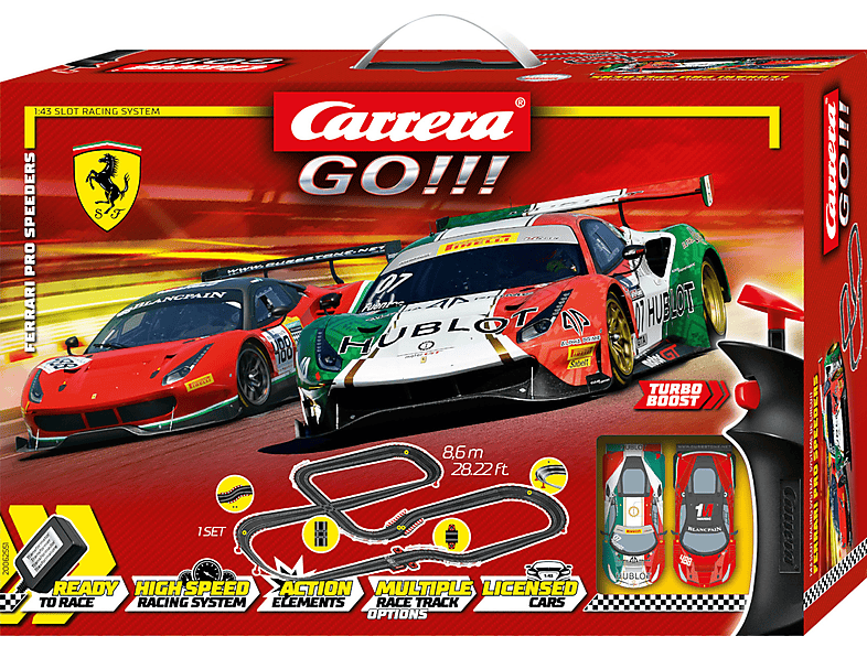 ab Speeders Ferrari Carrera Rennbahn Komplettset Jahren Komplettset 6 Rennbahn Go!!! Pro CARRERA