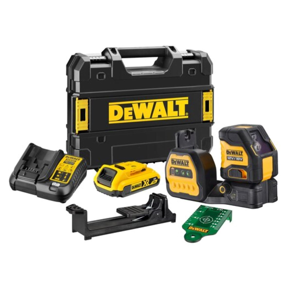 DEWALT schwarz/gelb Akku-Werkzeug-Set, DCE088D1G18-QW/DCD777P1-QW