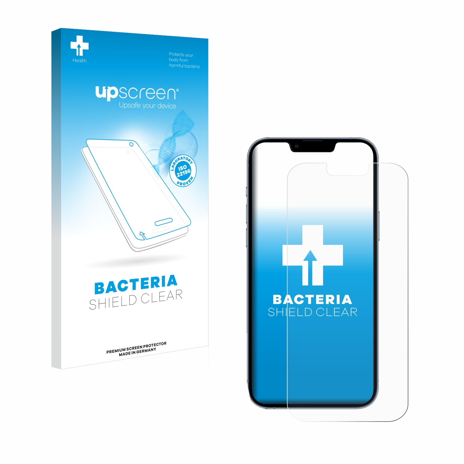 antibakteriell UPSCREEN Schutzfolie(für 13 klare Max) Apple Pro iPhone