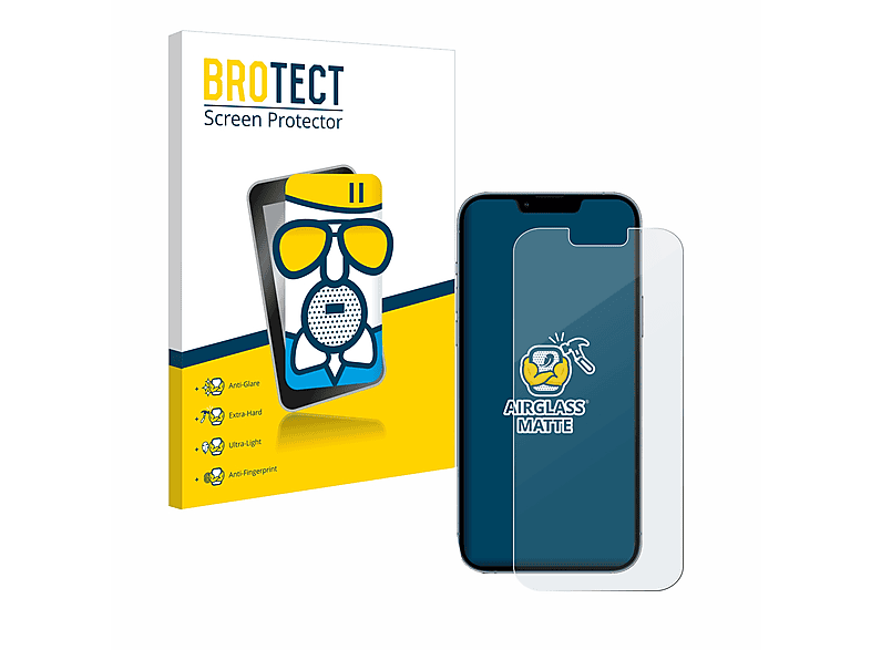 BROTECT Airglass matte Schutzfolie(für Max) iPhone Apple 13 Pro