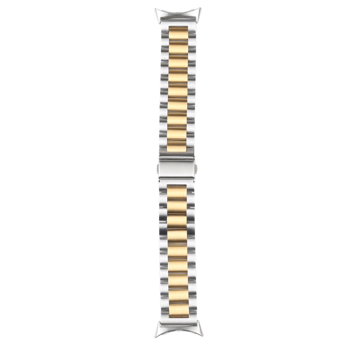 Band, Silber Ersatzarmband, + Google, Watch Pixel Gold / 2, 1 Metall Stahl WIGENTO Design