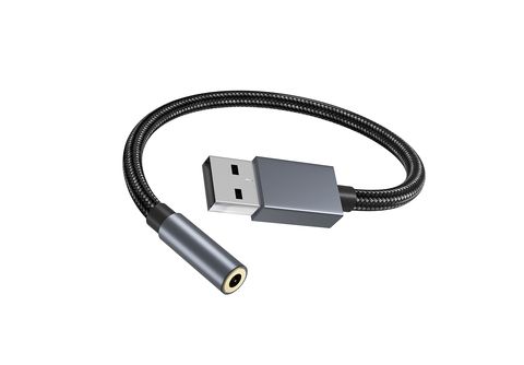 INF USB-Adapter mit 3.5 mm Klinkenstecker, USB-Klinke Adapter, Auto AUX Au  USB-Adapter 3.5 mm Klinke / Aux Audio-Adapter